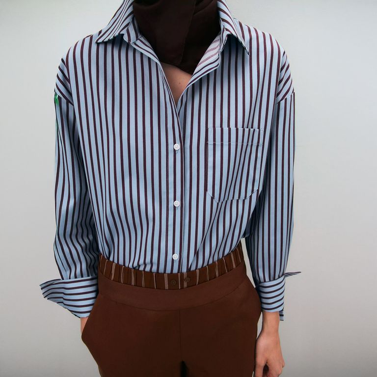 Blusa Rayas Mujer Algodón