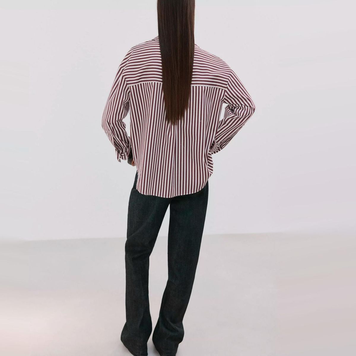 MANGO - Blusa Algodón Rayas Mujer Mango