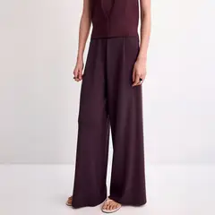 MANGO - Pantalón Punto Tiro Medio Mujer