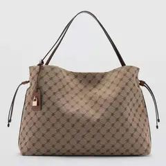 MANGO - Bolso Saco Estampado Logo Mujer
