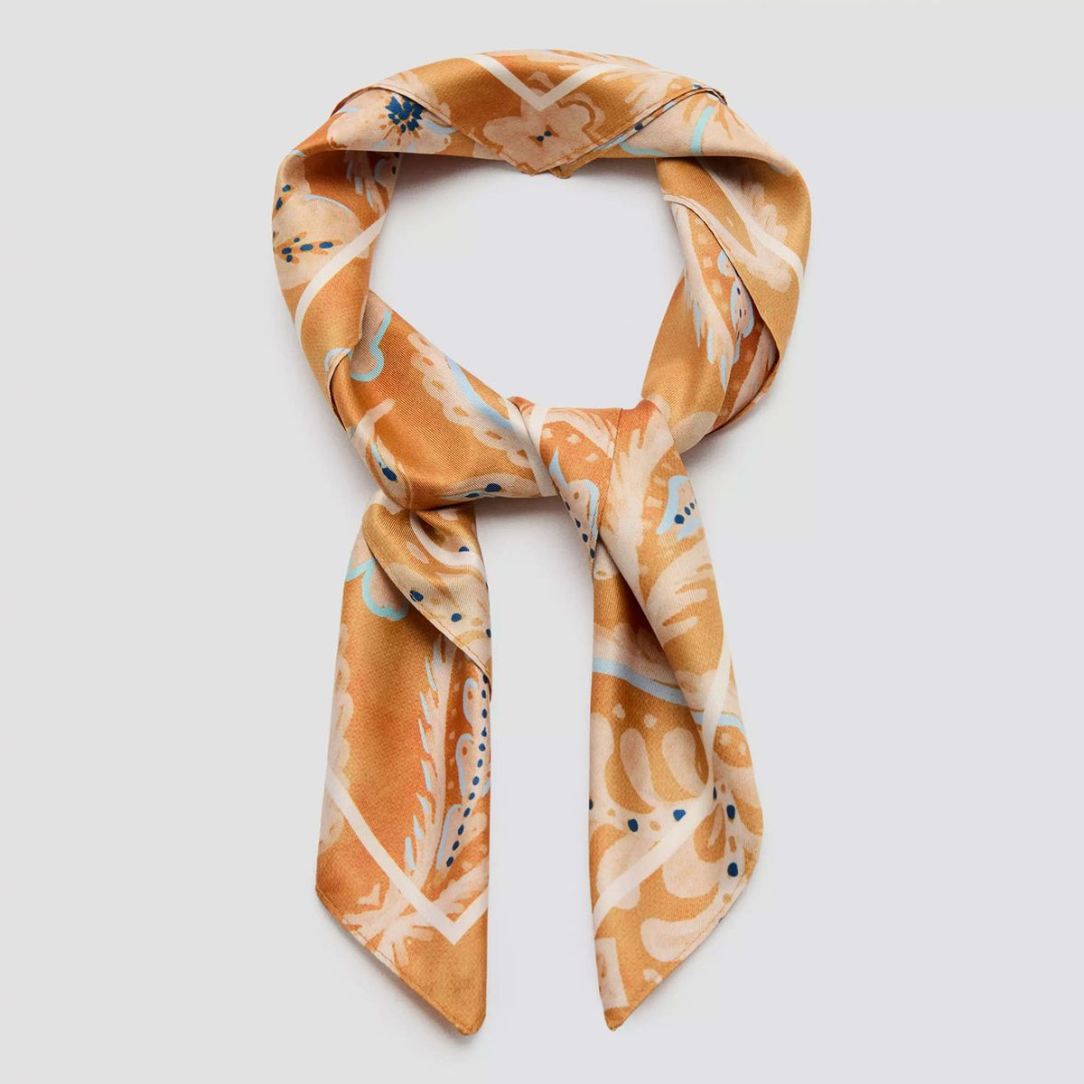 MANGO - Pañuelo Estampado Floral Mujer Mango