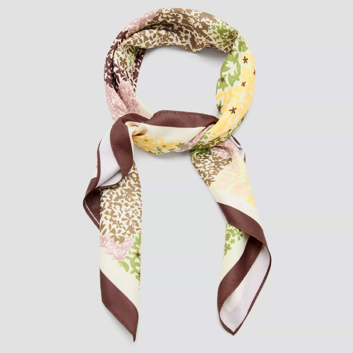 MANGO - Pañuelo Estampado Floral Mujer Mango