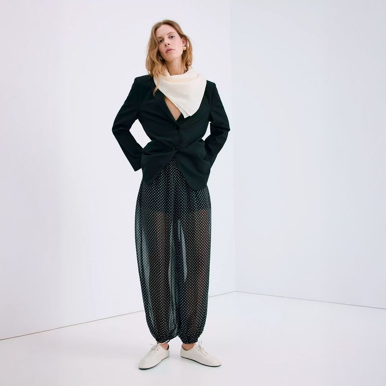 Pantalón Balloon Lunares Mujer