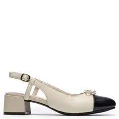 CLARKS - Zapato Formal Mujer Cuero Crema