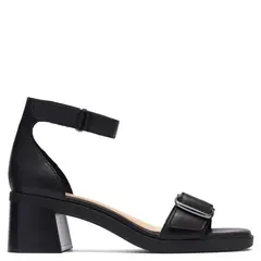 CLARKS - Sandalia Mujer Cuero Negro