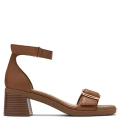CLARKS - Sandalia Mujer Cuero Café
