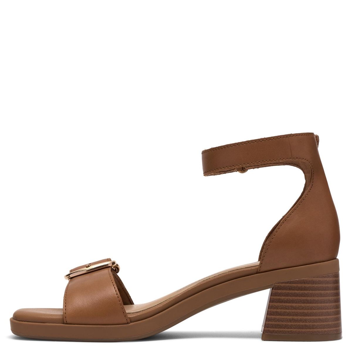 CLARKS - Sandalia Mujer Cuero Café Clarks