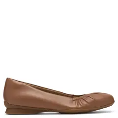 CLARKS - Zapato Casual Mujer Cuero Café