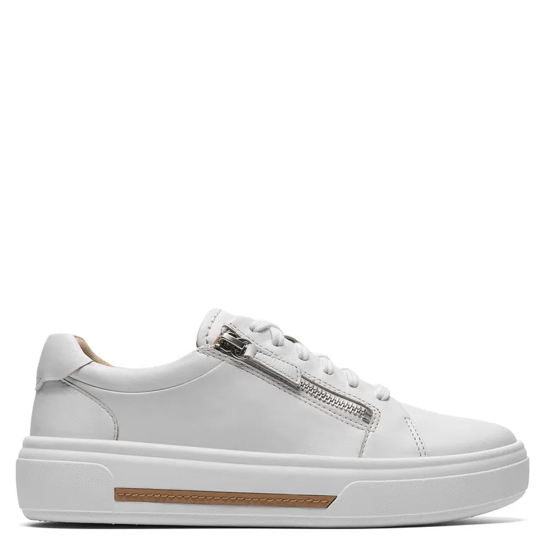 Hollyrose Zip Zapatilla Urbana Mujer Cuero Blanco