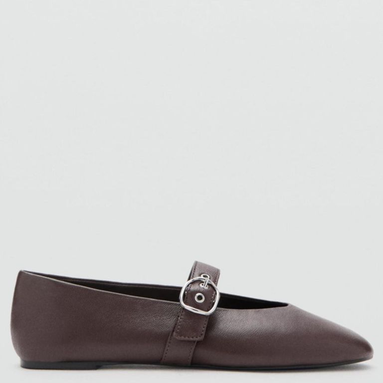 Zapato Casual Cuero Mujer Café