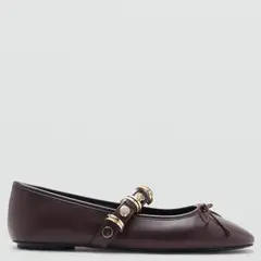 MANGO - Zapato Casual Mujer Burdeo