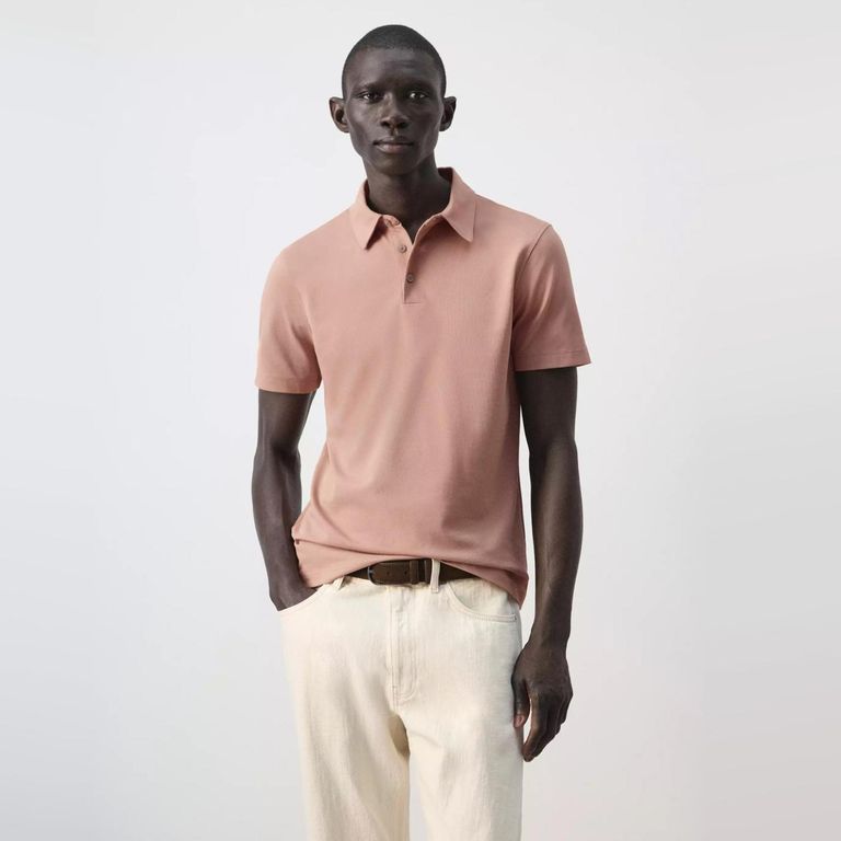 Polera Piqué Slim Fit Hombre