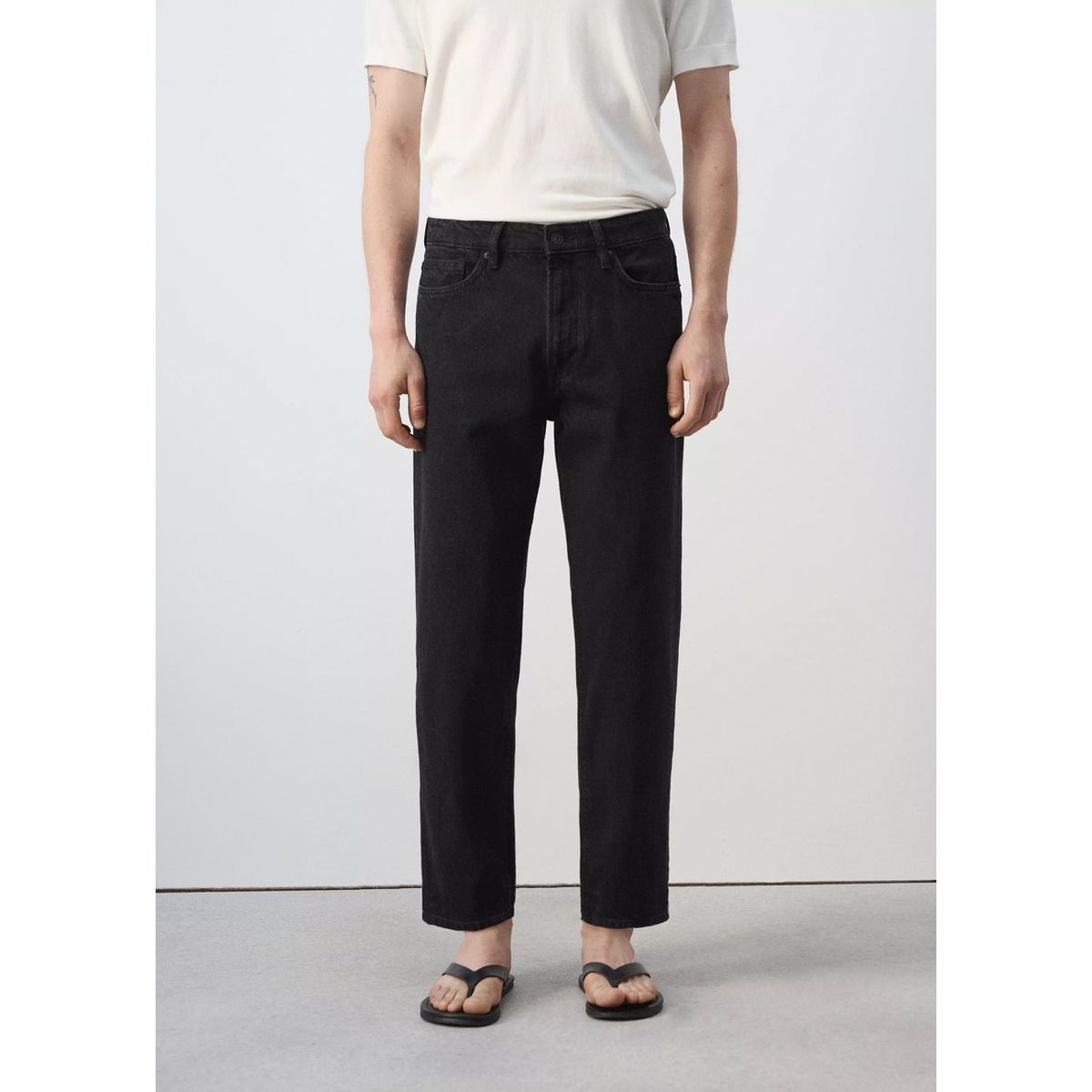 MANGO MAN - Jeans Sammy  Cropped Carrot Fit Hombre Mango Man