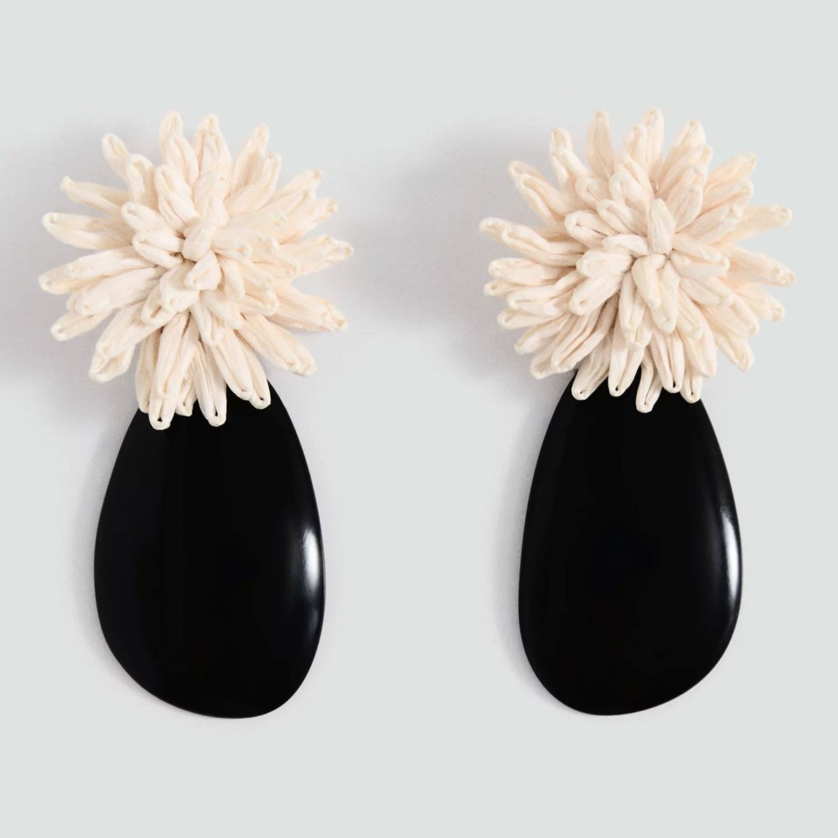 MANGO - Aros Flores Resina Mujer Mango