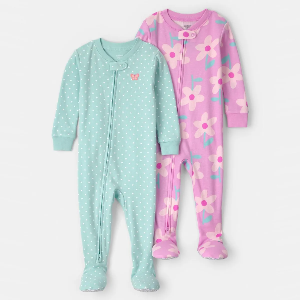 CARTER'S - Pijama Enterito Algodón Pack 2 Unidades Bebé Niña Carter's