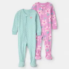 CARTER'S - Pijama Algodón Pack 2 Unidades Bebé Niña
