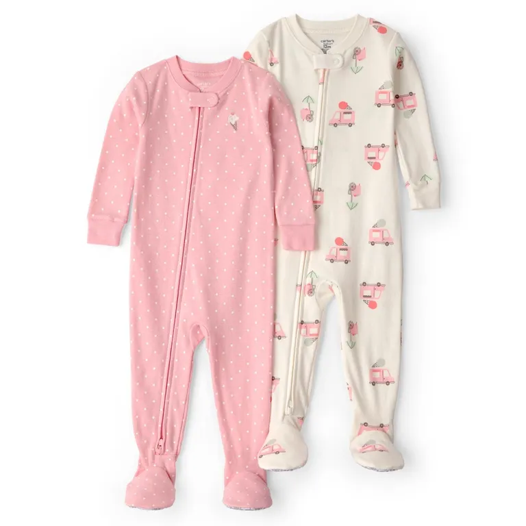 Pijama Algodón Pack 2 Unidades Bebé Niña 12 A 24 Meses