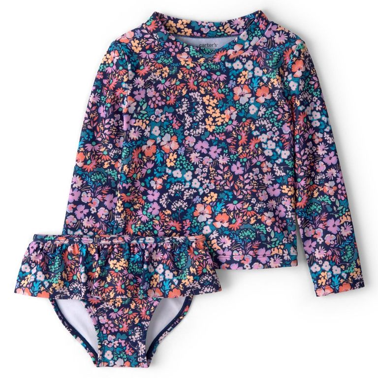 Traje De Baño 2 Piezas Protección Uv 50+ Niña 2 A 5 Años