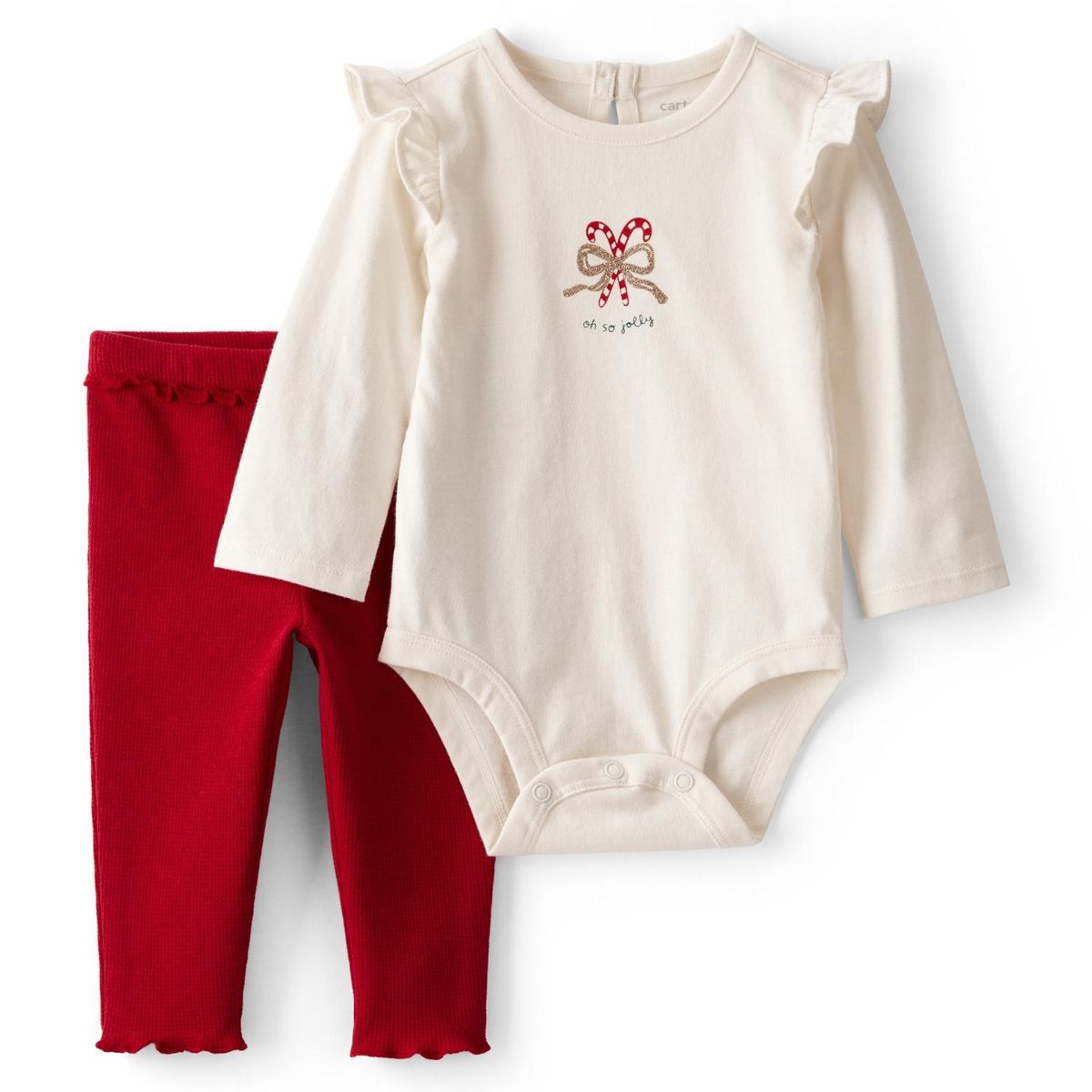 CARTER'S - Conjunto 2 Piezas Body y Calza Navidad Bebé Niña Carter's