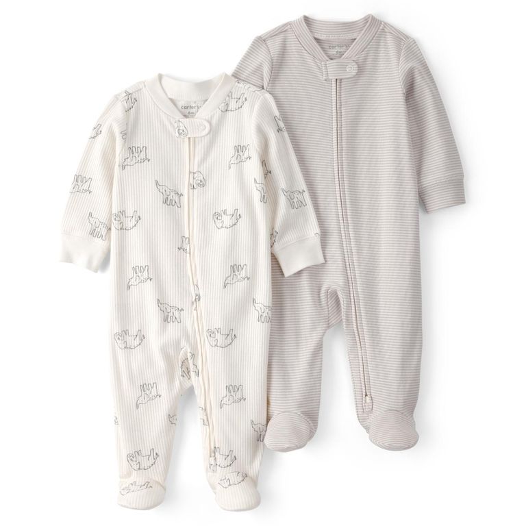 Pijama Algodón Pack 2 Unidades Bebé Unisex Rn A 9 Meses