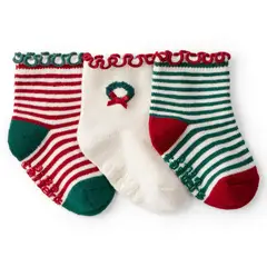 CARTER'S - Calcetines Pack 3 Pares Navidad Bebé Niña