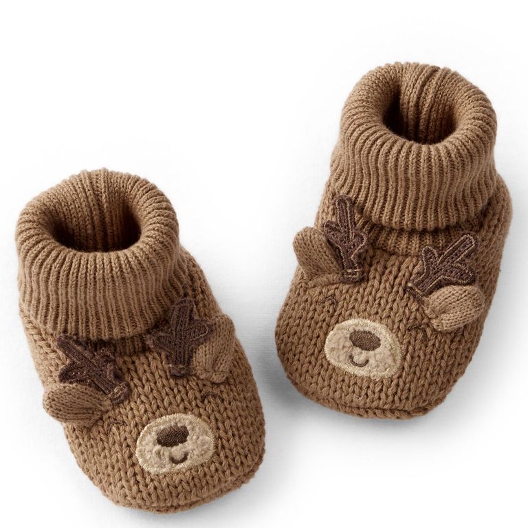 Botines Crochet Navidad 1 Par Bebé Unisex