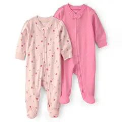 CARTER'S - Pijama Enterito Algodón Pack 2 Unidades Bebé Niña
