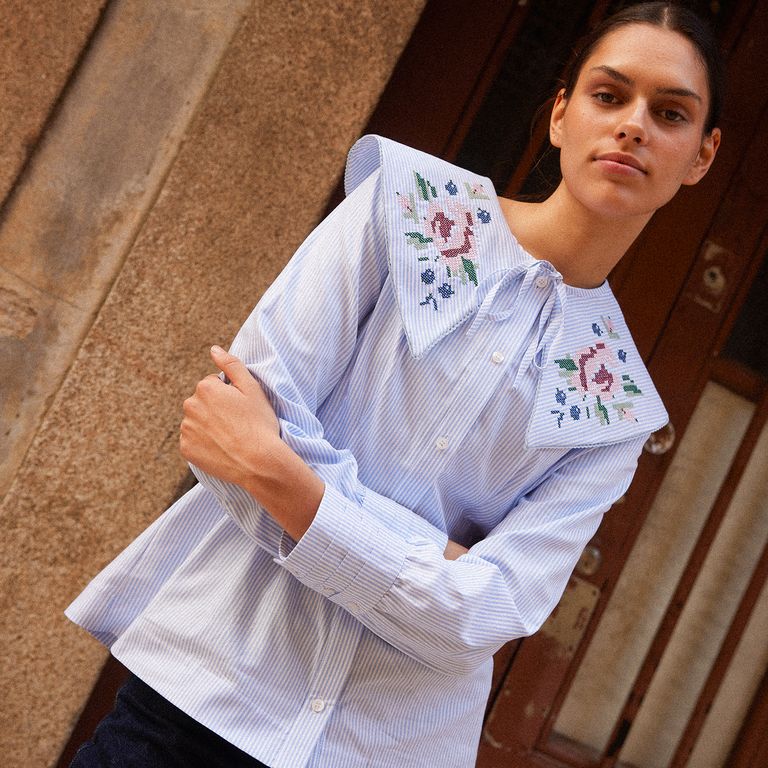Blusa Bianca 100% Algodón Mujer