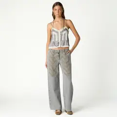 NICOLI - Jeans Detalle Bordados Mujer