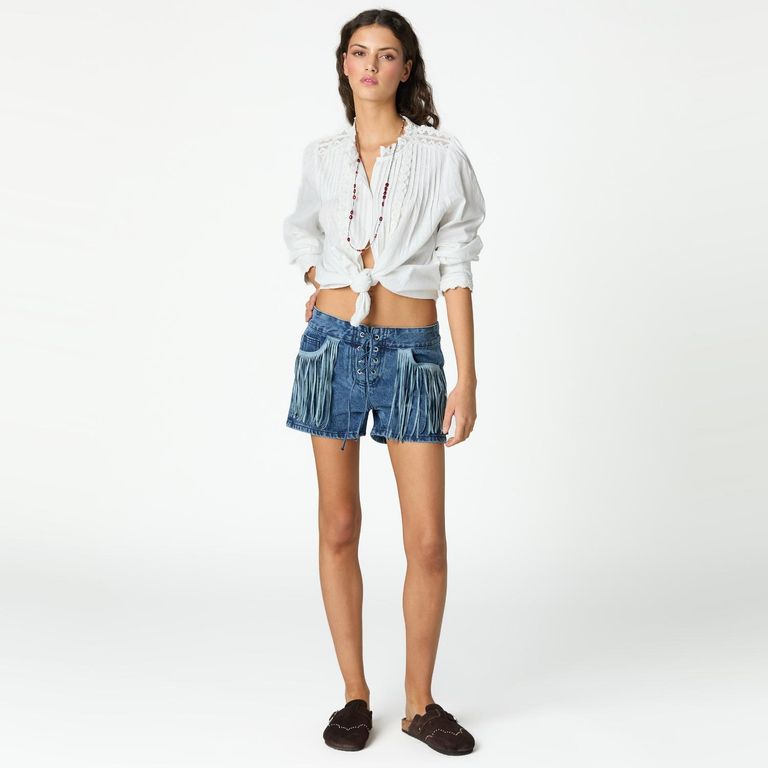 Short Flecos Mujer