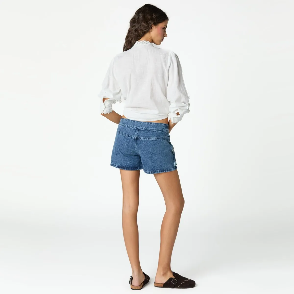 NICOLI - Short Flecos Mujer Nicoli
