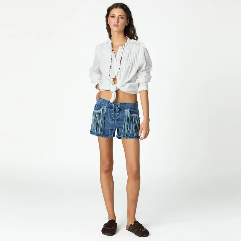 Short Flecos Mujer