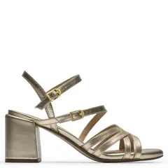 CLARKS - Sandalia Mujer Cuero Dorado