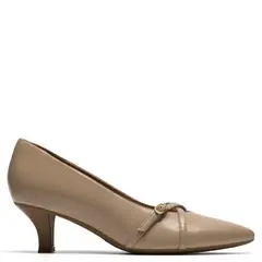 CLARKS - Zapato Formal Mujer Cuero Beige