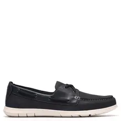 CLARKS - Zapato Casual Hombre Cuero Azul