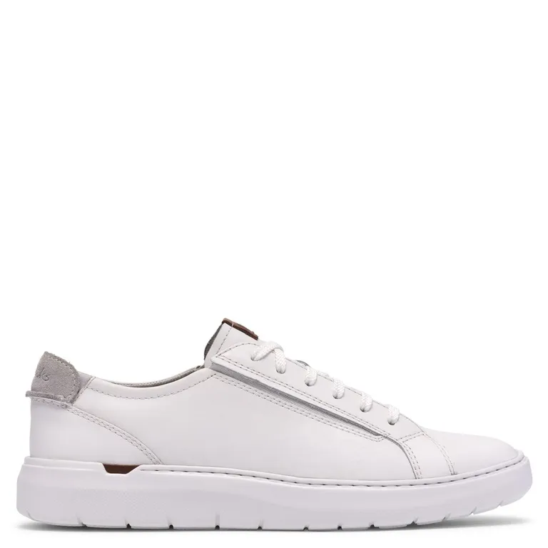 Zapatilla Urbana Hombre Cuero Blanco