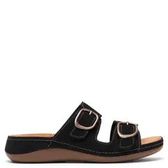 CLARKS - Sandalia Mujer Negro