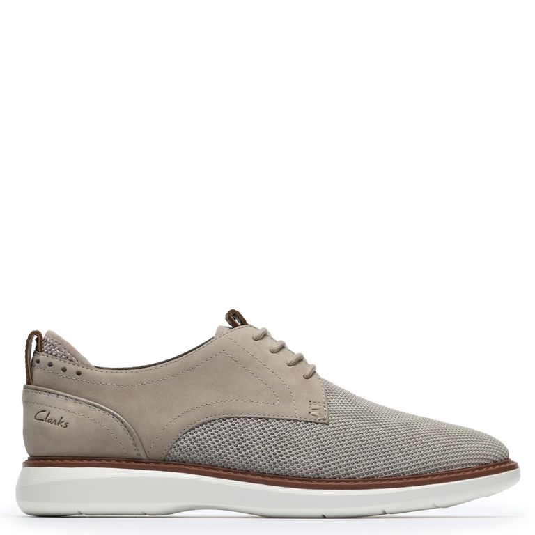 Zapato Casual Hombre Cuero Gris
