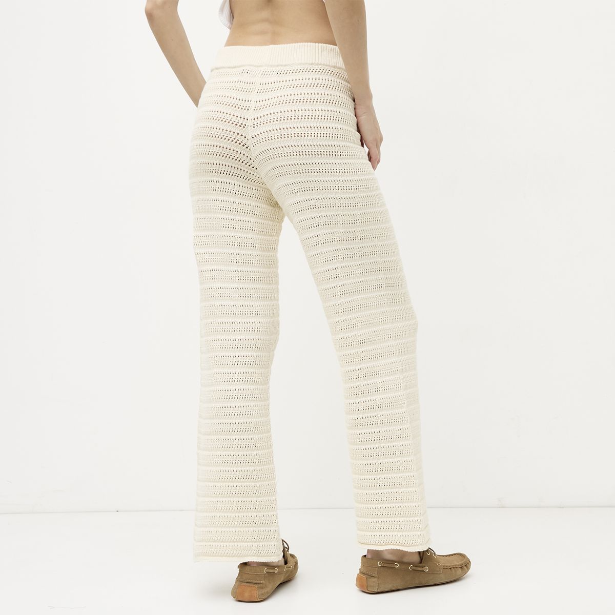 VERO MODA - Pantalón Punto 100% Algodón Mujer Vero Moda