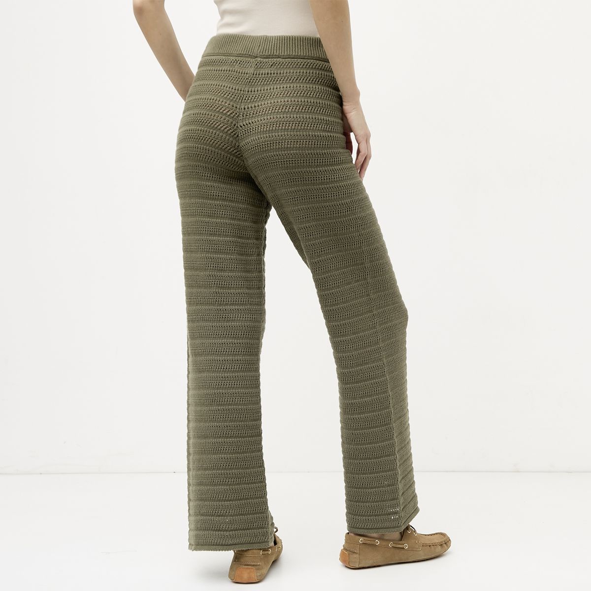 VERO MODA - Pantalón Punto 100% Algodón Mujer Vero Moda