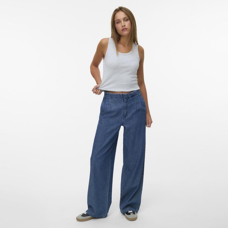 Pantalón Denim 100% Algodón Mujer