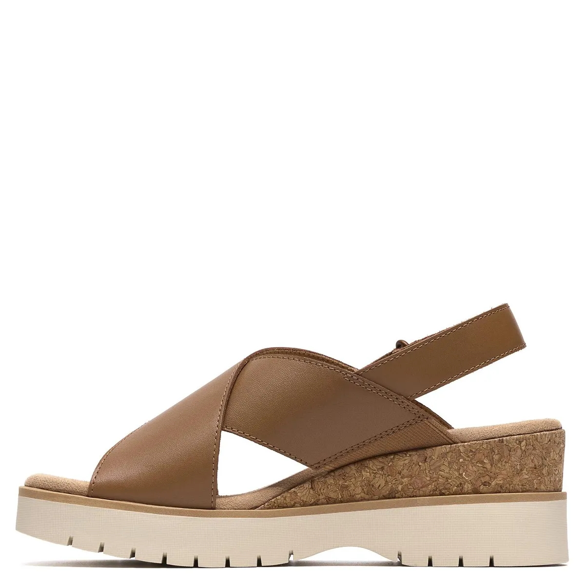 CLARKS - Sandalia Mujer Cuero Café Clarks