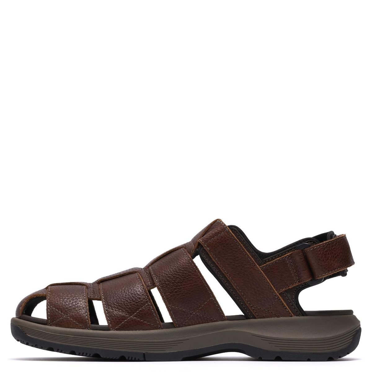 CLARKS - Sandalia Hombre Cuero Café Clarks