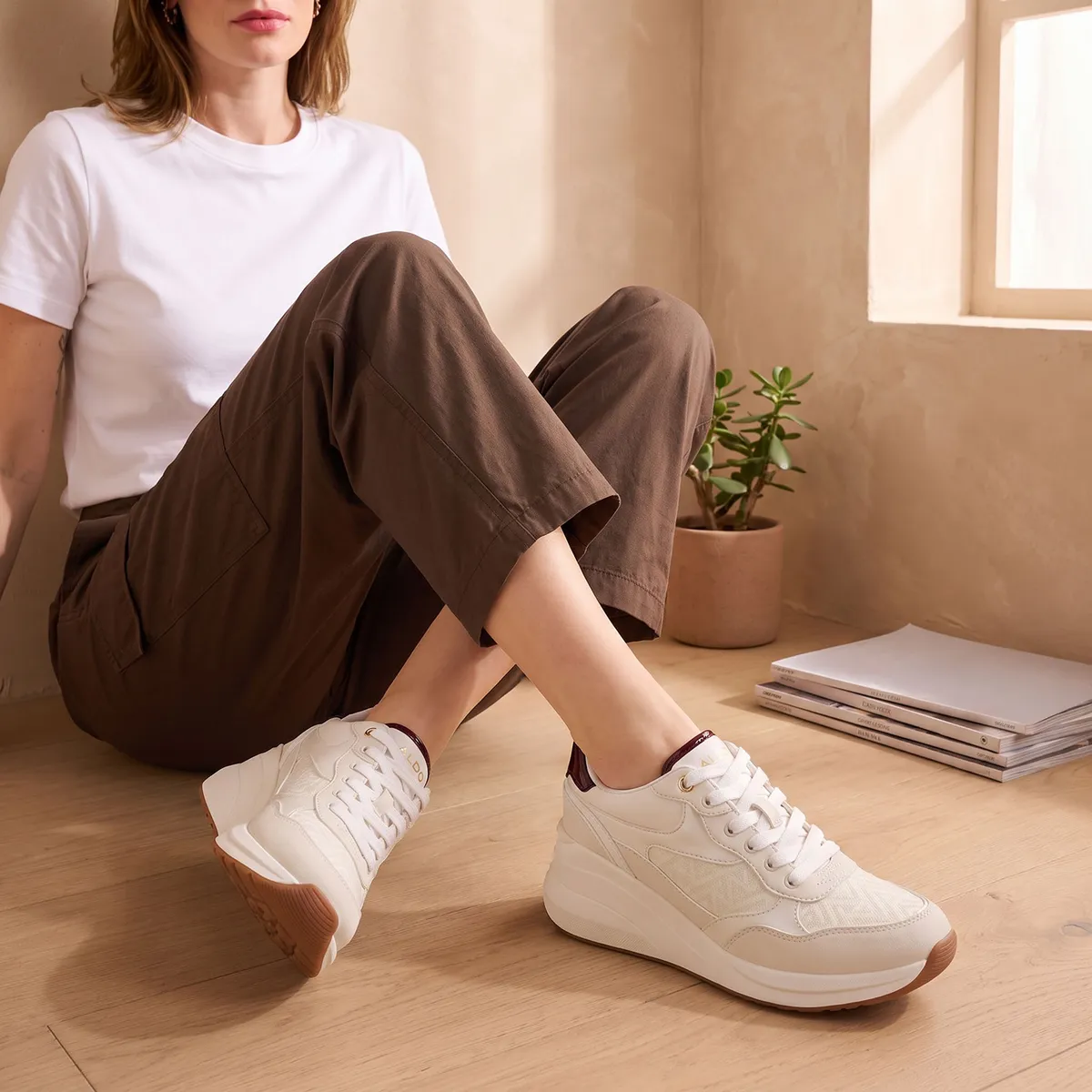 ALDO - Asiejan Zapatilla Urbana Mujer Blanco Aldo