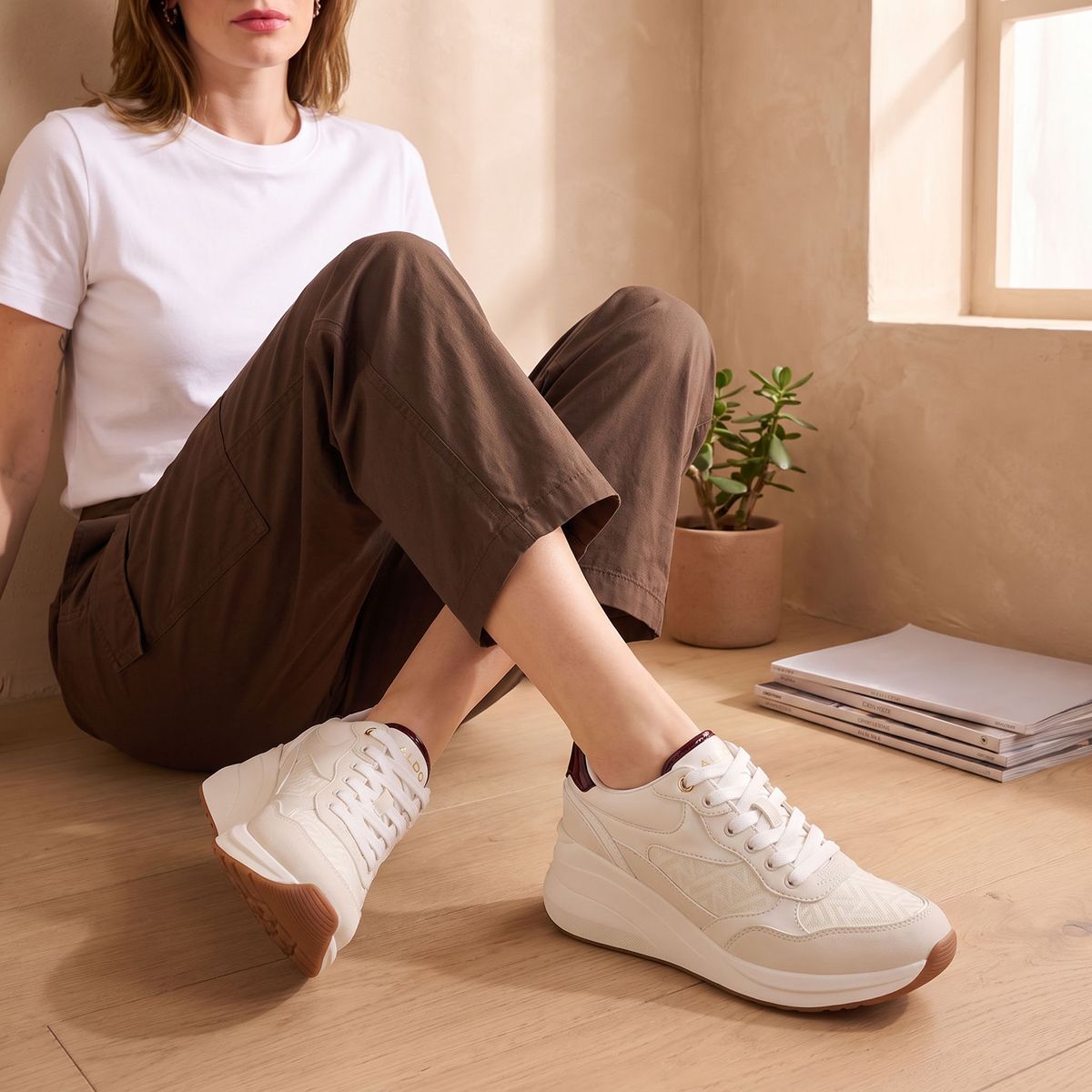 ALDO - Asiejan Zapatilla Urbana Mujer Blanco Aldo