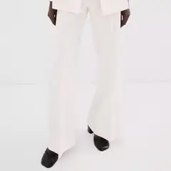 MANGO - Pantalón Traje Tiro Alto Mujer