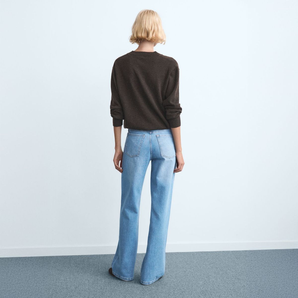 MANGO - Jeans Danila Wide Leg Tiro Alto Mujer Mango