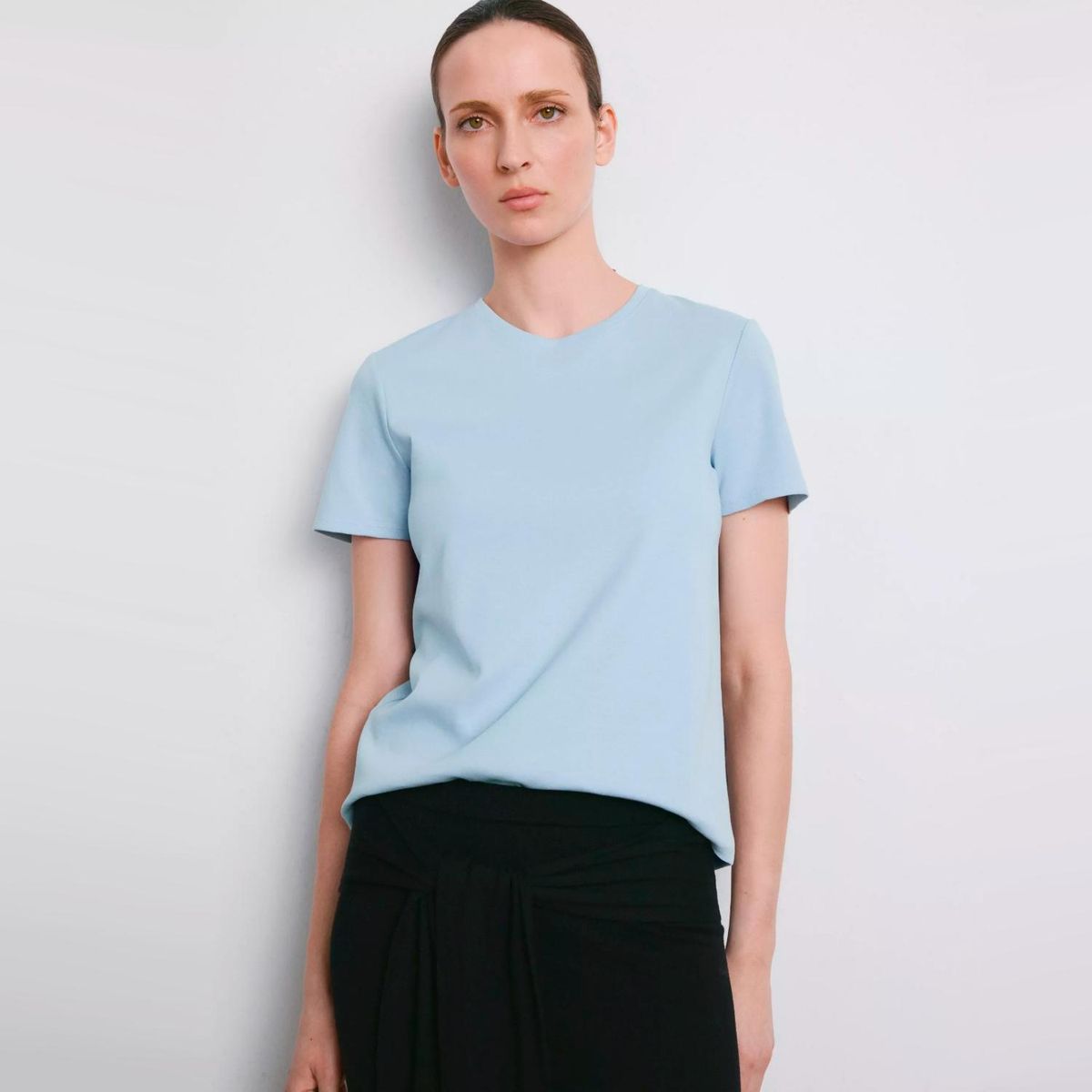 MANGO - Polera Algodón Manga Corta Mujer Mango