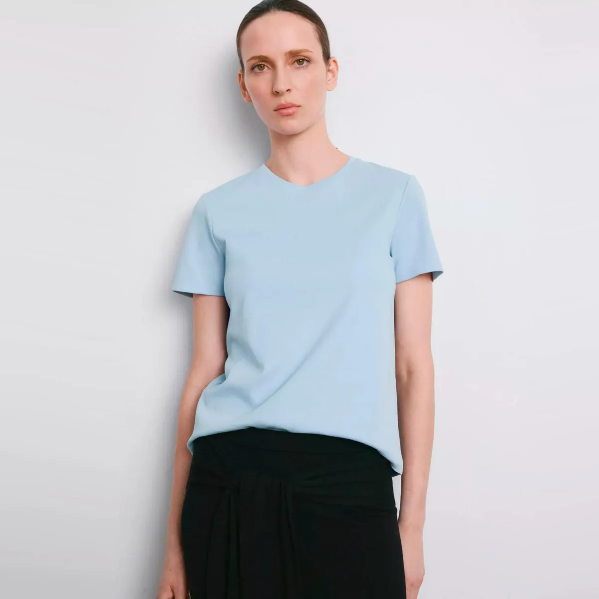 MANGO - Polera Algodón Manga Corta Mujer Mango