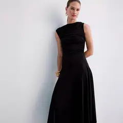 MANGO - Vestido Asimétrico Evasé Mujer